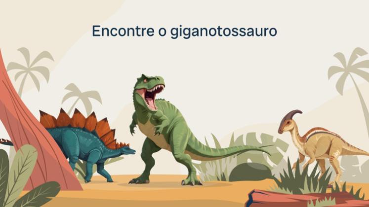 Modelo de apresentação Tudo sobre o giganotossauro