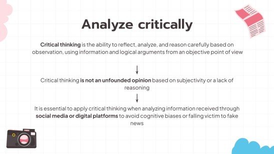 Analysiere eine Nachricht Präsentationsvorlage
