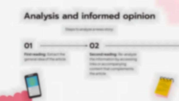 Analysiere eine Nachricht Präsentationsvorlage