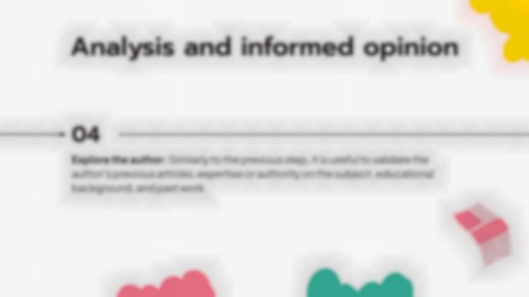 Analysiere eine Nachricht Präsentationsvorlage