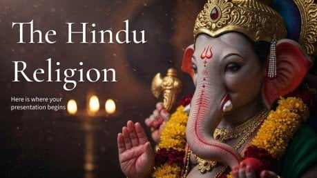 Die hinduistische Religion Präsentationsvorlage