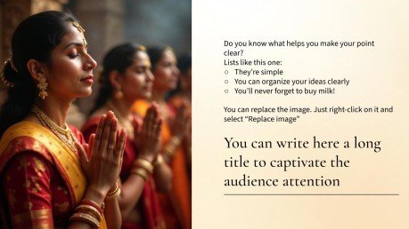 Die hinduistische Religion Präsentationsvorlage