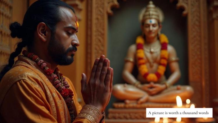 Die hinduistische Religion Präsentationsvorlage