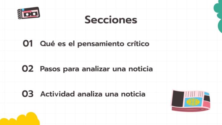 Plantilla de presentación Analiza una noticia