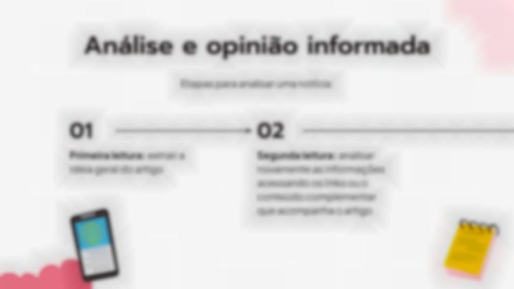 Modelo de apresentação Analise uma notícia