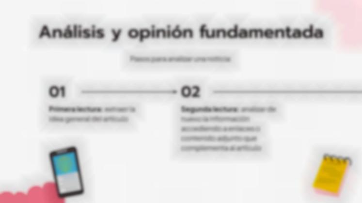 Plantilla de presentación Analiza una noticia