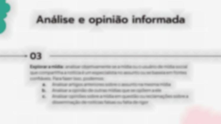 Modelo de apresentação Analise uma notícia