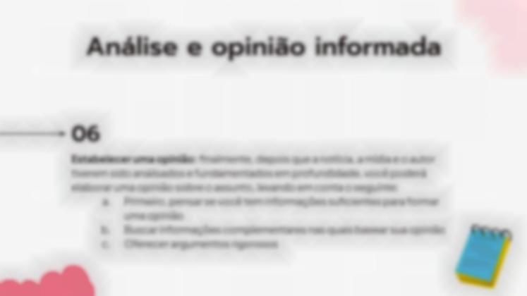 Modelo de apresentação Analise uma notícia