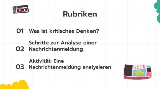 Analysiere eine Nachricht Präsentationsvorlage