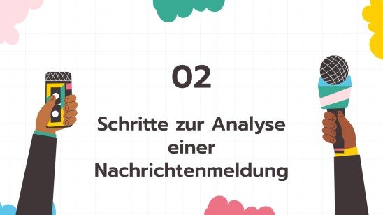 Analysiere eine Nachricht Präsentationsvorlage