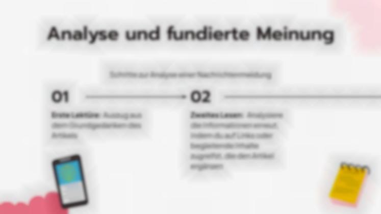 Analysiere eine Nachricht Präsentationsvorlage