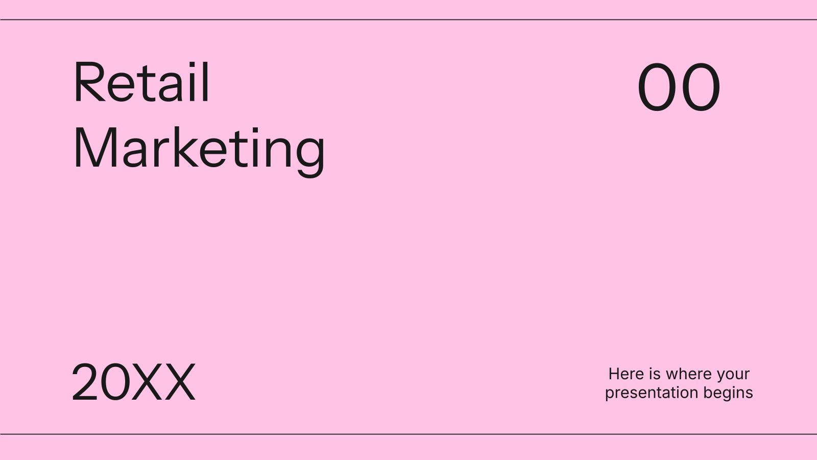 Retail Marketing presentation template 