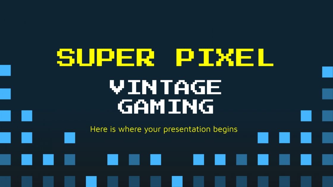 Super Pixel Vintage Gaming Präsentationsvorlage