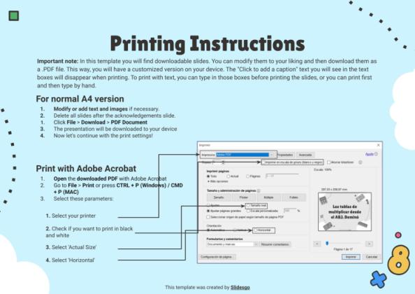 Multiplication Tables with GBL: Dominoes presentation template 