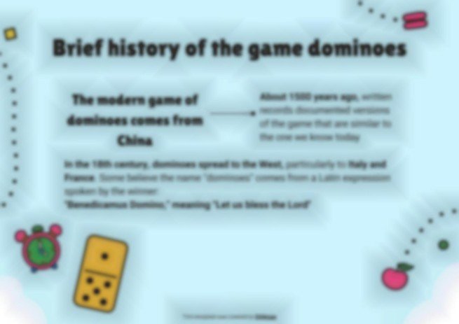 Multiplication Tables with GBL: Dominoes presentation template 