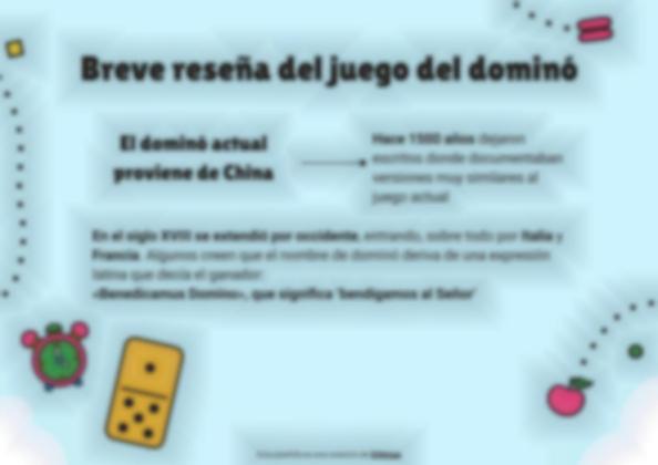 Plantilla de presentación Las tablas de multiplicar desde el ABJ. Dominó