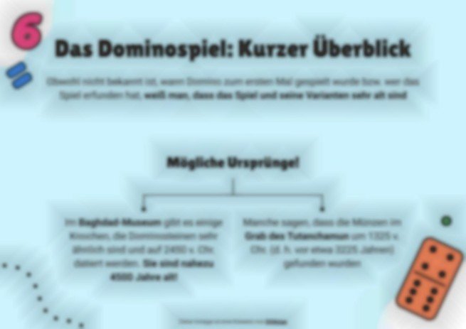 Die Multiplikationstabellen aus dem SBL. Domino Präsentationsvorlage
