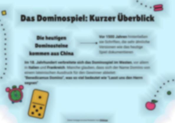 Die Multiplikationstabellen aus dem SBL. Domino Präsentationsvorlage