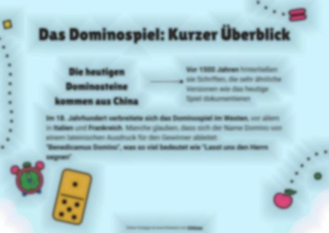 Die Multiplikationstabellen aus dem SBL. Domino Präsentationsvorlage