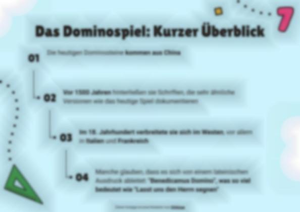 Die Multiplikationstabellen aus dem SBL. Domino Präsentationsvorlage