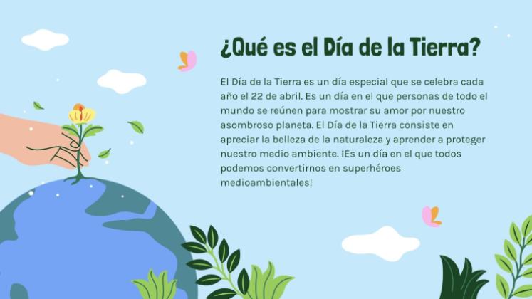 Plantilla de presentación Nuestra hermosa Tierra: un viaje por el Día de la Tierra