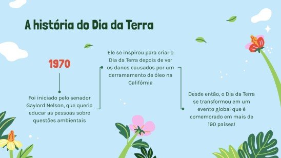Modelo de apresentação Nossa Linda Terra: Uma Viagem pelo Dia da Terra