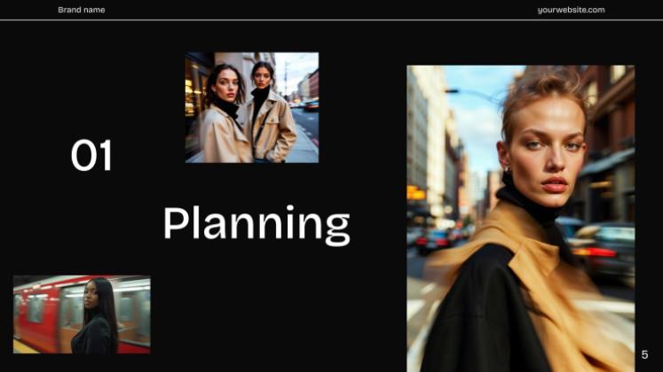 소셜 미디어 보고서 프레젠테이션 템플릿