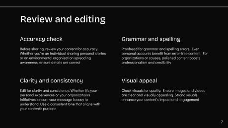 소셜 미디어 보고서 프레젠테이션 템플릿