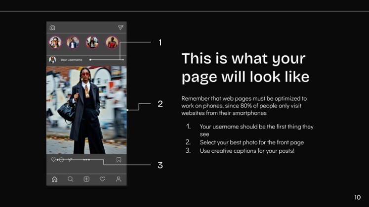 소셜 미디어 보고서 프레젠테이션 템플릿