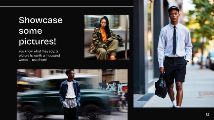 소셜 미디어 보고서 프레젠테이션 템플릿