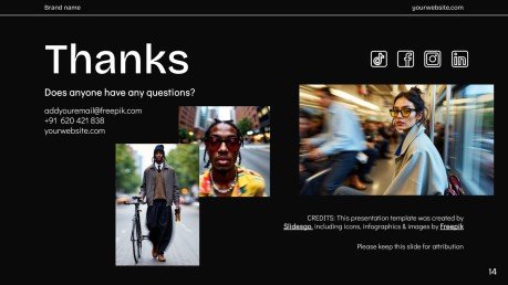 소셜 미디어 보고서 프레젠테이션 템플릿