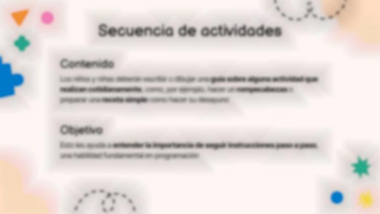 Plantilla de presentación 5 propuestas de pensamiento computacional para la educación infantil