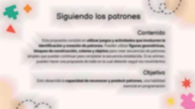 Plantilla de presentación 5 propuestas de pensamiento computacional para la educación infantil