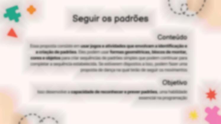 Modelo de apresentação 5 propostas de pensamento computacional para a educação infantil