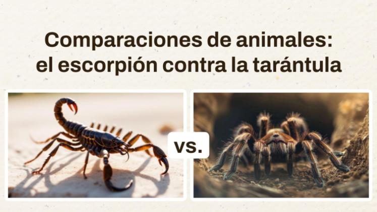 Plantilla de presentación Escorpión contra Tarántula