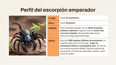 Plantilla de presentación Escorpión contra Tarántula