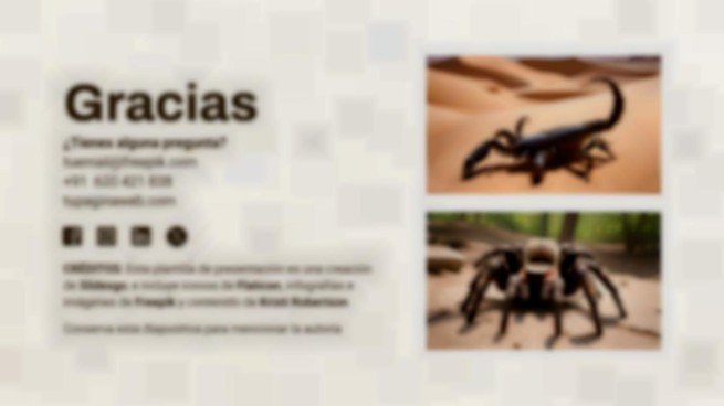 Plantilla de presentación Escorpión contra Tarántula