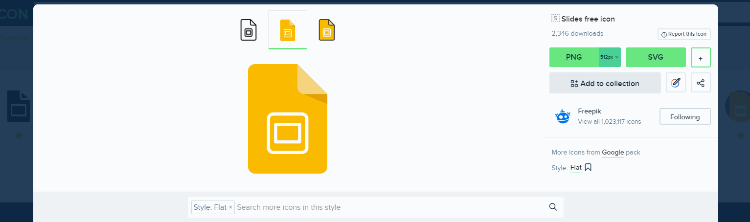 Inserting icons in PowerPoint