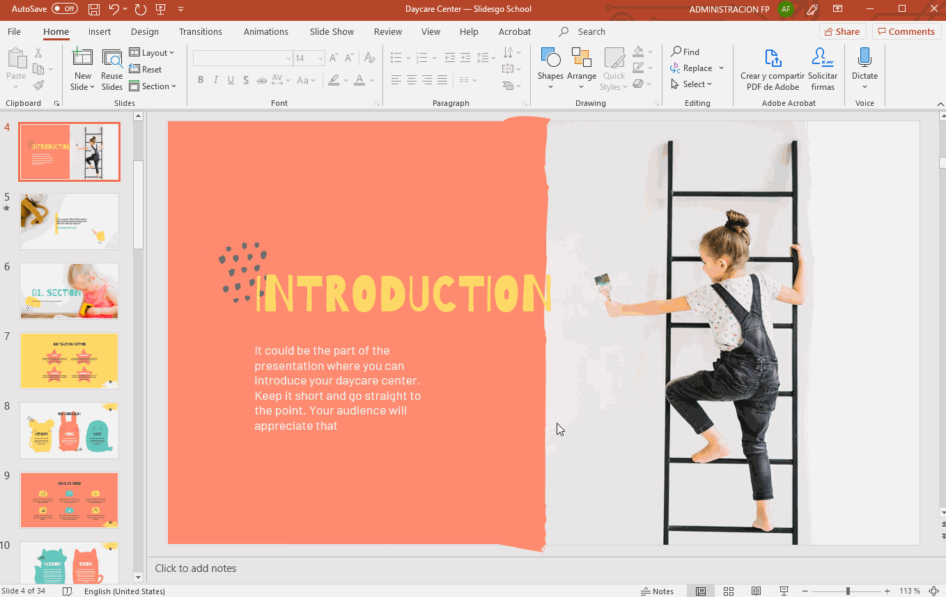 introduction animation ppt