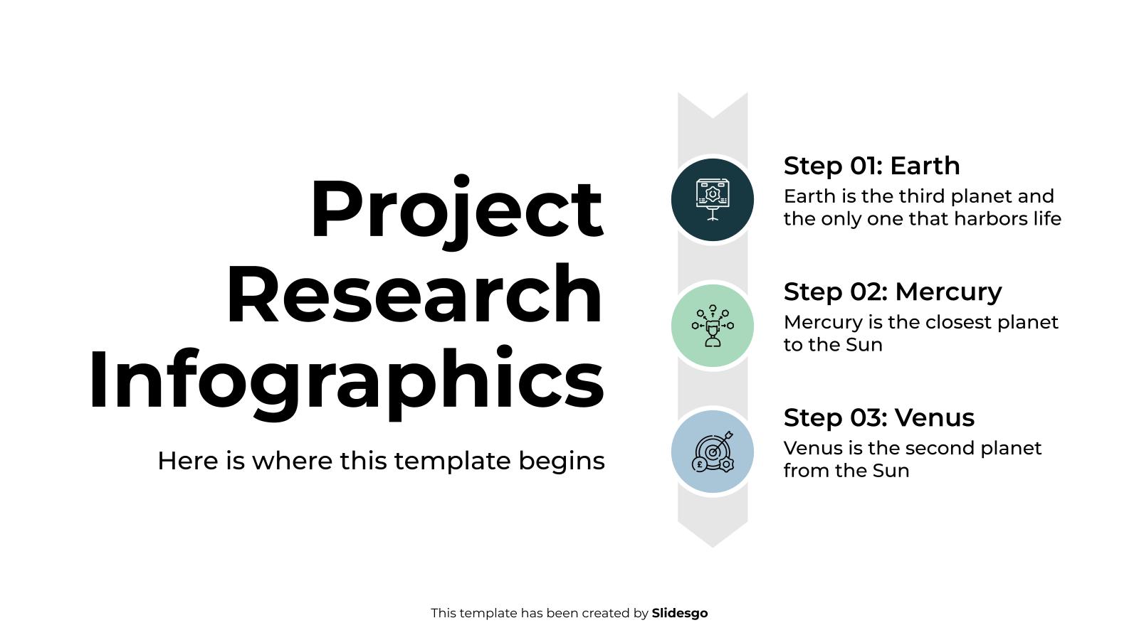 프로젝트 연구 인포그래픽 프레젠테이션 템플릿