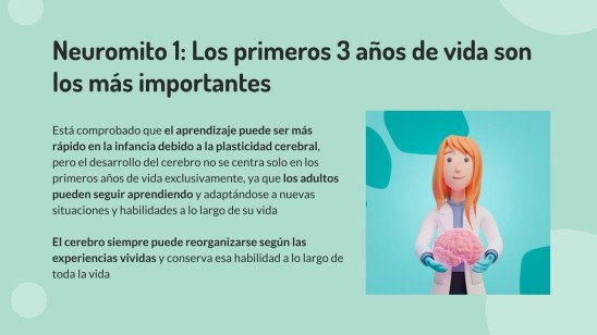 Plantilla de presentación Desmentiendo los neuromitos. Parte 1