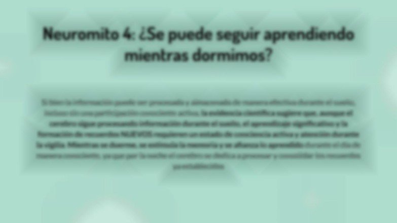 Plantilla de presentación Desmentiendo los neuromitos. Parte 1