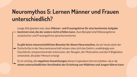 Neuromythen entlarven. Teil 2 Präsentationsvorlage
