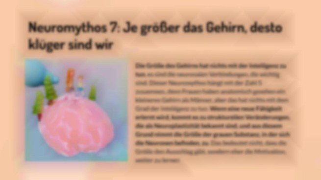 Neuromythen entlarven. Teil 2 Präsentationsvorlage
