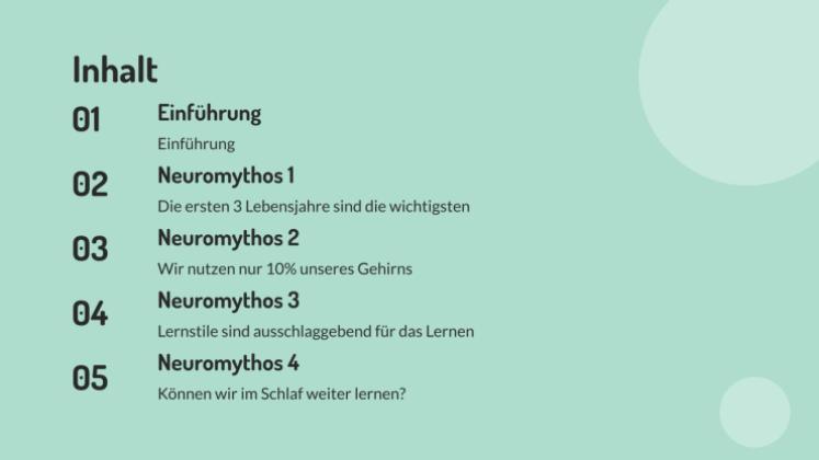 Neuromythen entlarven. Teil 1 Präsentationsvorlage