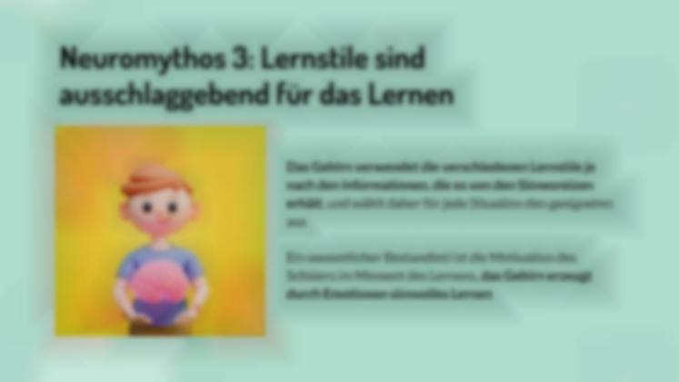 Neuromythen entlarven. Teil 1 Präsentationsvorlage