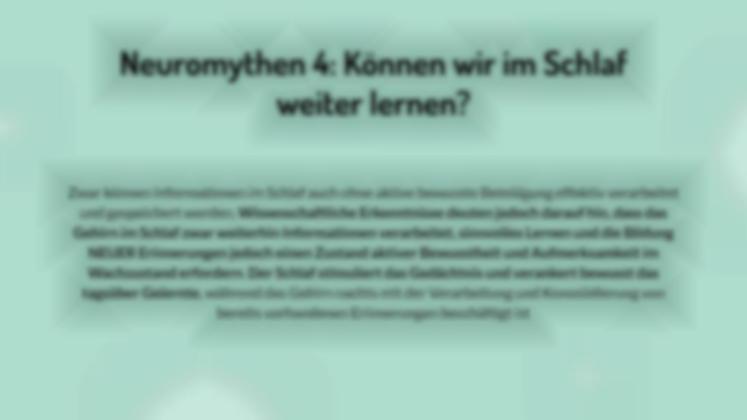 Neuromythen entlarven. Teil 1 Präsentationsvorlage