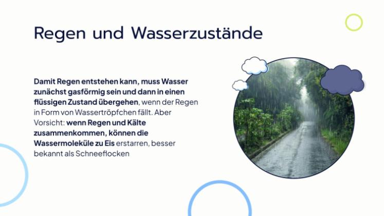 Warum regnet es? Präsentationsvorlage