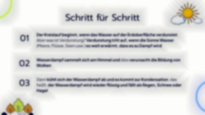 Warum regnet es? Präsentationsvorlage