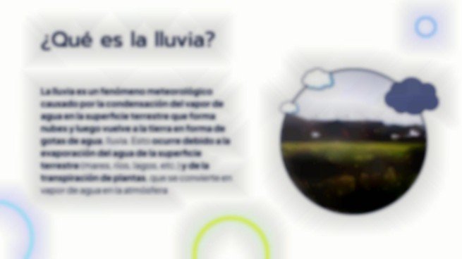 Plantilla de presentación ¿Por qué está lloviendo?